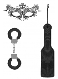 Черный игровой набор Introductory Bondage Kit №4 - Shots Media BV - купить с доставкой в Батайске