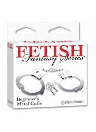 Металлические наручники Beginner s Metal Cuffs - Pipedream - купить с доставкой в Батайске