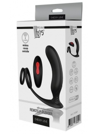Черный массажер простаты REMOTE P-PLEASER - Dream Toys - в Батайске купить с доставкой