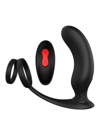 Черный массажер простаты REMOTE P-PLEASER - Dream Toys - в Батайске купить с доставкой