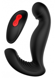 Черный вибромассажер простаты SWIRLING P-PLEASER - Dream Toys - в Батайске купить с доставкой