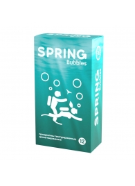 Презервативы SPRING BUBBLES с пупырышками - 12 шт. - SPRING - купить с доставкой в Батайске