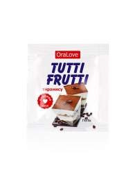 Пробник гель-смазки Tutti-frutti со вкусом тирамису - 4 гр. - Биоритм - купить с доставкой в Батайске