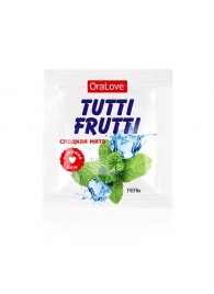 Пробник гель-смазки Tutti-frutti со вкусом мяты - 4 гр. - Биоритм - купить с доставкой в Батайске