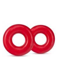 Набор из 2 красных эрекционных колец DONUT RINGS OVERSIZED - Blush Novelties - в Батайске купить с доставкой