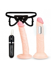 Регулируемые трусики с 2 насадками - 16 и 15 см. - Lux Fetish - купить с доставкой в Батайске