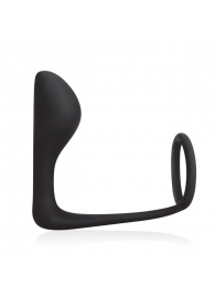 Стимулятор простаты с фиксацией эрекционным кольцом Prostate Gear - BlueLine - в Батайске купить с доставкой