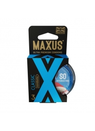 Классические презервативы в пластиковом кейсе MAXUS Classic - 3 шт. - Maxus - купить с доставкой в Батайске