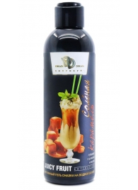 Интимный гель-смазка JUICY FRUIT с ароматом солёной карамели - 200 мл. - БиоМед - купить с доставкой в Батайске
