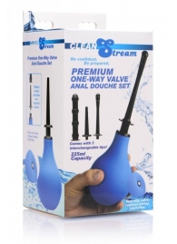 Анальный душ с 3 насадками Premium One-way Valve Anal Douche Set - XR Brands - купить с доставкой в Батайске