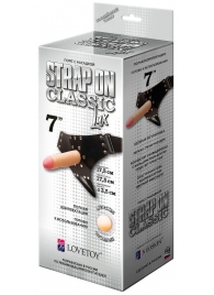 Пояс-трусики с насадкой Classic lux-Duke - 17,5 см. - LOVETOY (А-Полимер) - купить с доставкой в Батайске