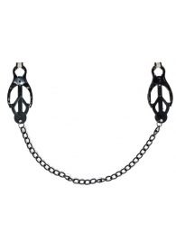 Зажимы на соски Darkside с цепочкой - Lola Games - купить с доставкой в Батайске