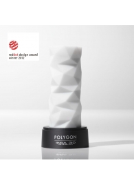 Белый 3D мастурбатор POLYGON - Tenga - в Батайске купить с доставкой