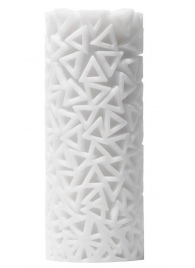 Белый 3D мастурбатор PILE - Tenga - в Батайске купить с доставкой