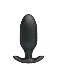 Черная анальная вибропробка с электростимуляцией Jefferson - 9,2 см. - Baile - купить с доставкой в Батайске