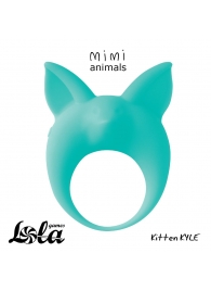 Зеленое эрекционное кольцо Kitten Kyle - Lola Games - в Батайске купить с доставкой