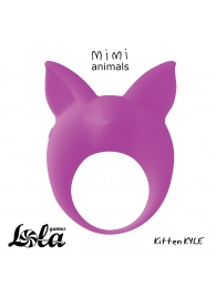 Фиолетовое эрекционное кольцо Kitten Kyle - Lola Games - в Батайске купить с доставкой