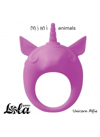 Фиолетовое эрекционное кольцо Unicorn Alfie - Lola Games - в Батайске купить с доставкой