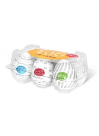 Набор из 6 мастурбаторов Tenga EGG Easy Beat с различным рельефом - Tenga - в Батайске купить с доставкой
