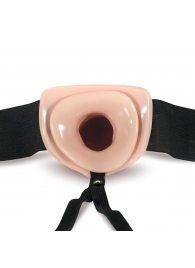 Телесный полый страпон Dr. Skin 6 Inch Hollow Strap On - 15,2 см. - Blush Novelties - купить с доставкой в Батайске