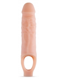Телесный реалистичный фаллоудлинитель 9 Inch Silicone Cock Sheath Penis Extender - 22,86 см. - Blush Novelties - в Батайске купить с доставкой