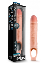 Телесный реалистичный фаллоудлинитель 10 Inch Silicone Cock Sheath Penis Extender - 25,4 см. - Blush Novelties - в Батайске купить с доставкой