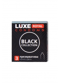 Черные презервативы LUXE Royal Black Collection - 3 шт. - Luxe - купить с доставкой в Батайске