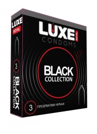 Черные презервативы LUXE Royal Black Collection - 3 шт. - Luxe - купить с доставкой в Батайске