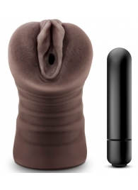 Коричневый мастурбатор-вагина Hot Chocolate Brianna - Blush Novelties - в Батайске купить с доставкой