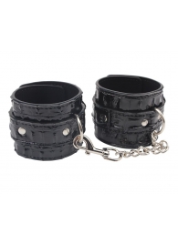 Черные наручники Surrender Wrist Restraints - Chisa - купить с доставкой в Батайске