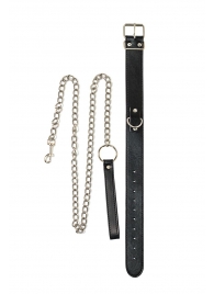 Черный ошейник с поводком Wild - Lola Games - купить с доставкой в Батайске