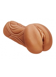 Кофейный мастурбатор-вагина Dumpling - Lola Games - в Батайске купить с доставкой
