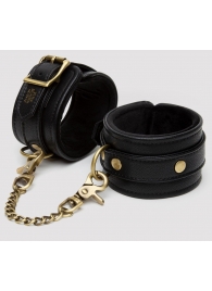Черные оковы на ноги Bound to You Faux Leather Ankle Cuffs - Fifty Shades of Grey - купить с доставкой в Батайске