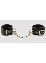 Черные наручники Bound to You Faux Leather Wrist Cuffs - Fifty Shades of Grey - купить с доставкой в Батайске