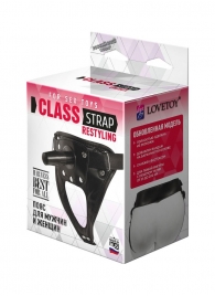 Черный пояс для насадок CLASS STRAP Restyling - LOVETOY (А-Полимер) - купить с доставкой в Батайске