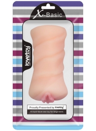 Телесный мастурбатор-вагина X-Basic Pocket Pussy без вибрации - Lovetoy - в Батайске купить с доставкой