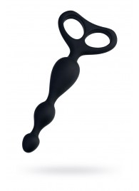 Черная анальная цепочка Aquilae - 18 см. - POPO Pleasure