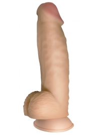 Телесный реалистичный фаллоимитатор на черных трусиках Real Big Strap-On - 34,5 см. - LOVETOY (А-Полимер) - купить с доставкой в Батайске