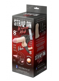 Вибрострапон Woman Midi с вагинальной пробкой - 22 см. - LOVETOY (А-Полимер) - купить с доставкой в Батайске