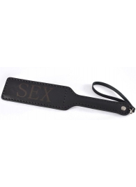 Черная гладкая шлепалка SEX - 35 см. - Sitabella - купить с доставкой в Батайске