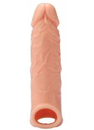 Телесная насадка EXTENDER WITH BALL STRAP 6.5 - 17 см. - Dream Toys - в Батайске купить с доставкой