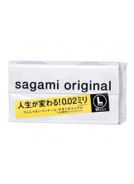 Презервативы Sagami Original 0.02 L-size увеличенного размера - 10 шт. - Sagami - купить с доставкой в Батайске