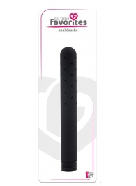 Черная насадка для анального душа ANAL DOUCHE - 15 см. - Dream Toys - купить с доставкой в Батайске