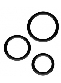 Набор из 3 эрекционных колец SILICONE COCKRINGS - Dream Toys - в Батайске купить с доставкой