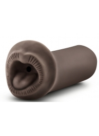 Коричневый мастурбатор-ротик Naughty Nicole - Blush Novelties - в Батайске купить с доставкой