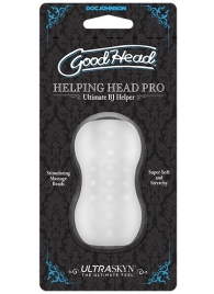 Прозрачный мини-мастурбатор Helping Head Pro - Doc Johnson - в Батайске купить с доставкой