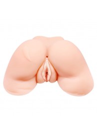 Телесная вибровагина Julie с 2 рабочими отверстиями - Baile - в Батайске купить с доставкой