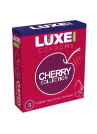 Презервативы с ароматом вишни LUXE Royal Cherry Collection - 3 шт. - Luxe - купить с доставкой в Батайске