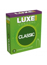 Гладкие презервативы LUXE Royal Classic - 3 шт. - Luxe - купить с доставкой в Батайске