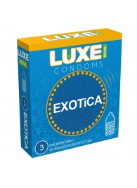 Текстурированные презервативы LUXE Royal Exotica - 3 шт. - Luxe - купить с доставкой в Батайске